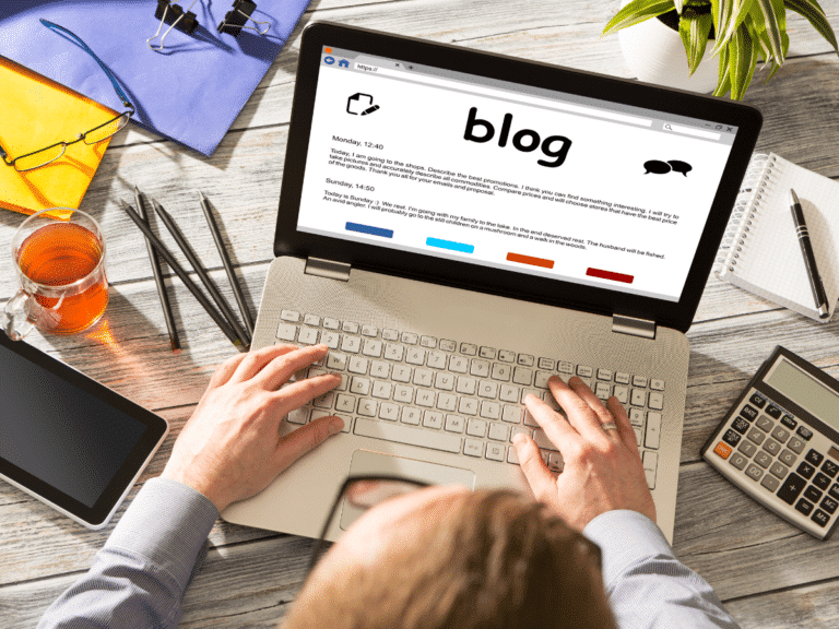 how to start a blog A blog screen