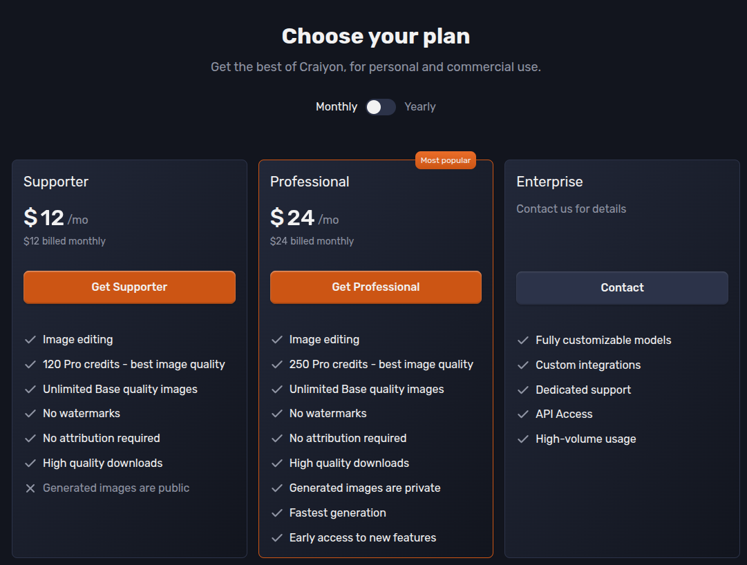 Craiyon-Pricing-Plans-AI-Image-Generator-09-25-2025_06_52_PM craiyon ai monthly plans