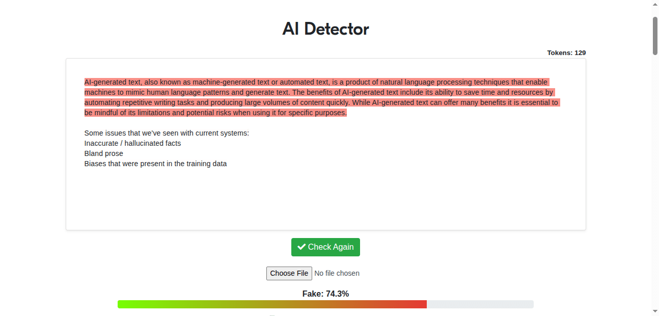sapling ai detector
