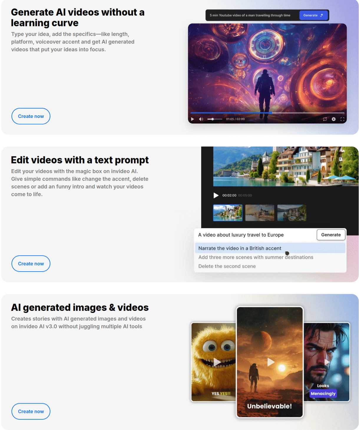 Generate Al videos without a learning curve