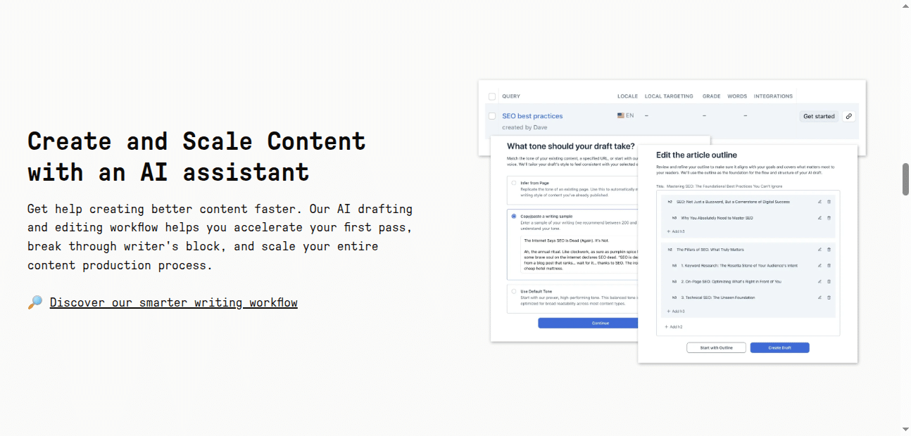 Create and Scale Content with an AI assistant
