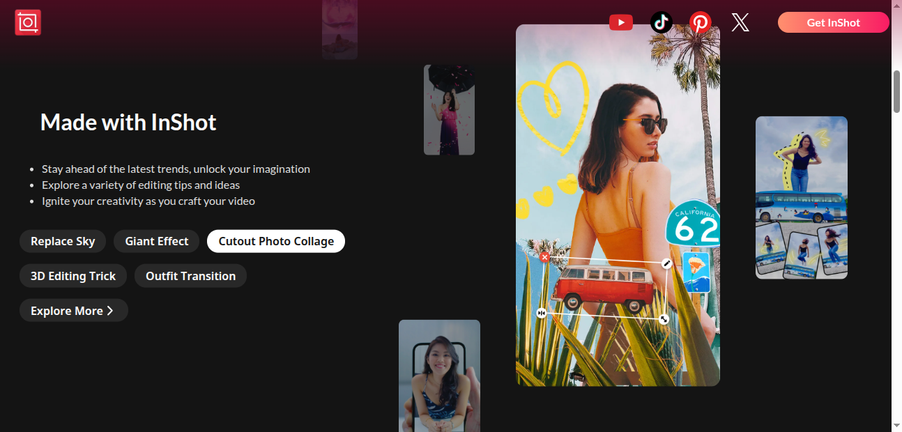 features of inshot video editor