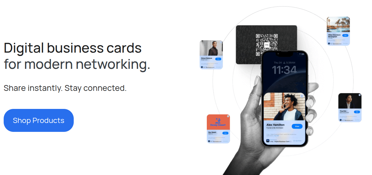 linq Digital business cards
for modern networking.