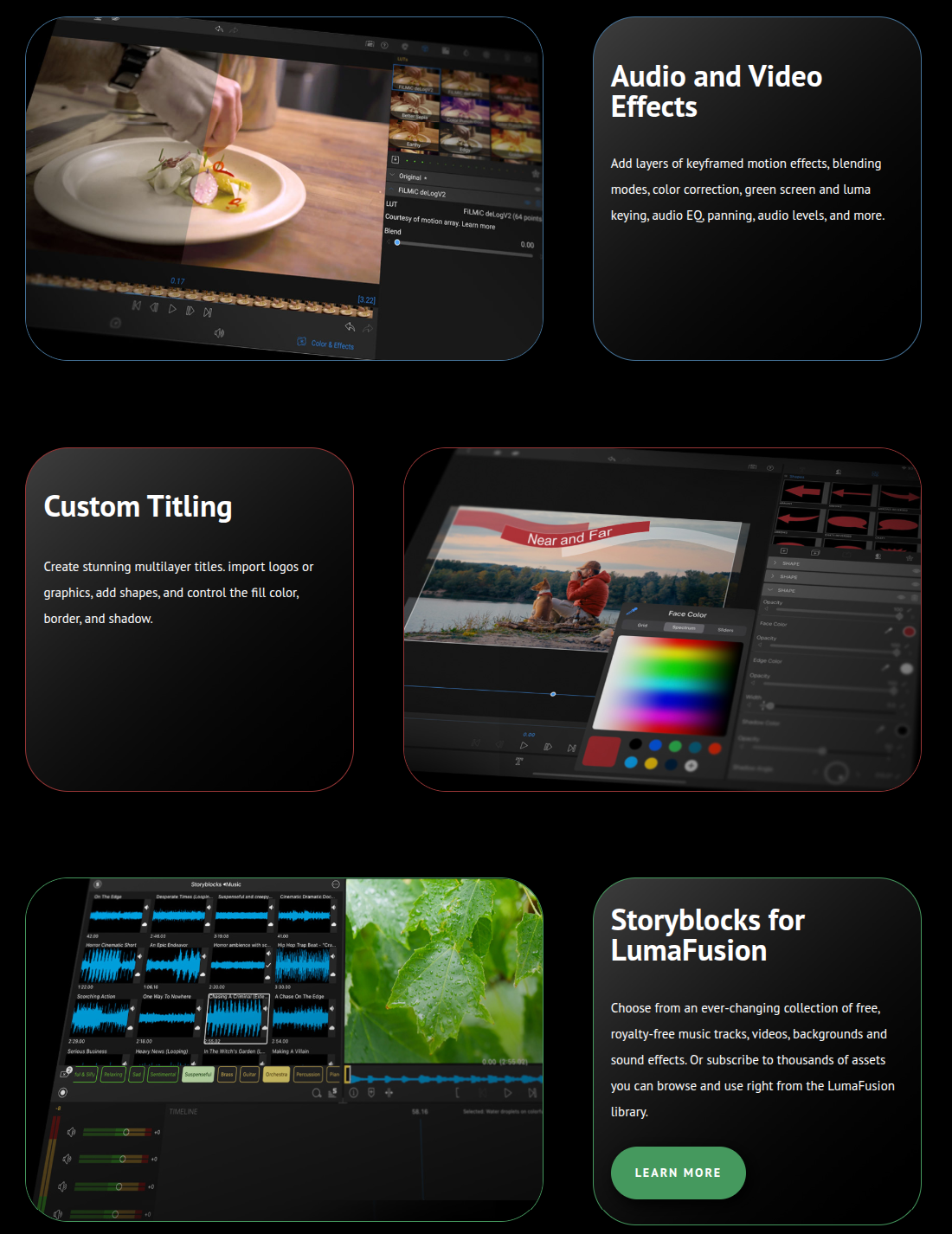 features of lumafusion