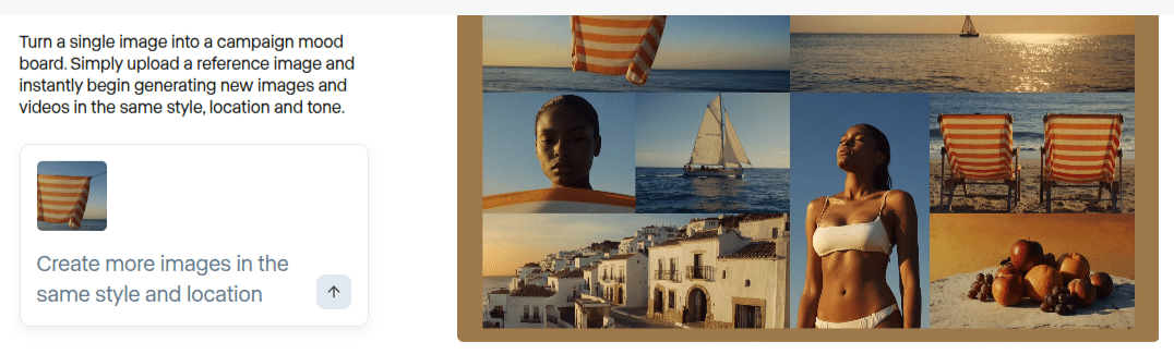 runway Generate Bespoke Mood Boards