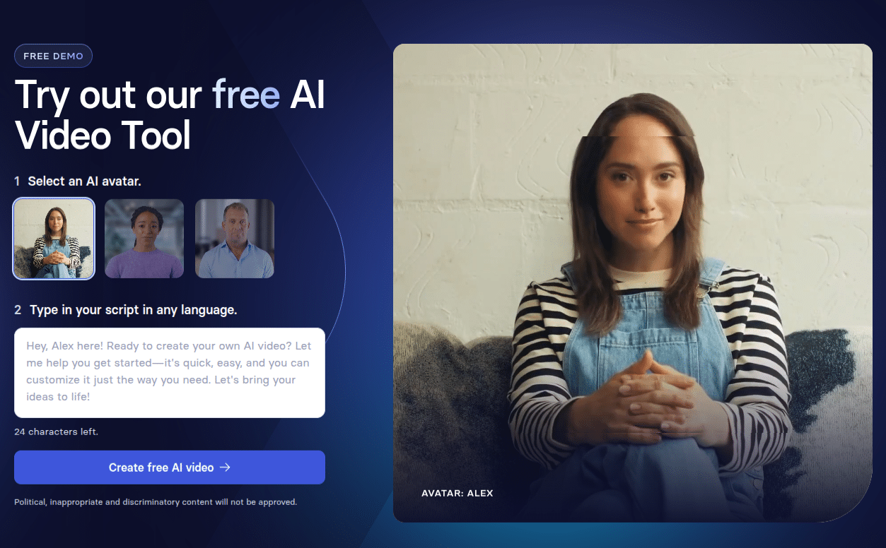 synthesia ai video tool